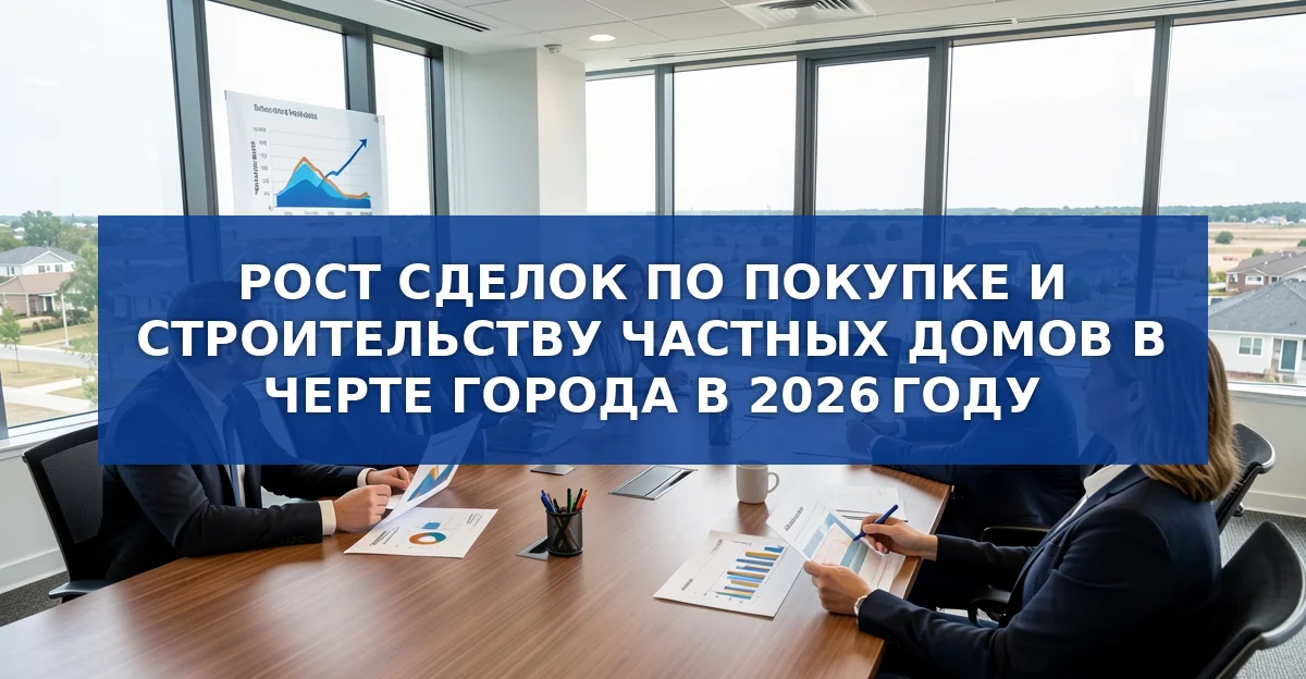 Рост сделок по покупке и строительству частных домов в городской черте в 2026 году