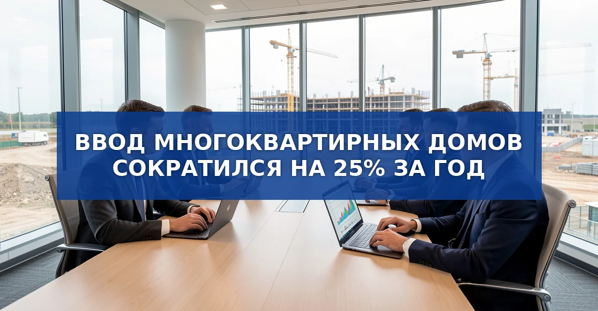 Ввод новых квартир сократился на четверть: причины и последствия для рынка жилья