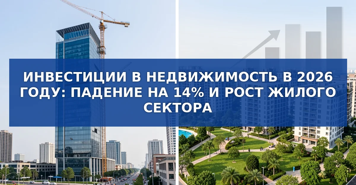 Инвестиции в недвижимость в 2026 году: рост жилого сектора и падение коммерческого