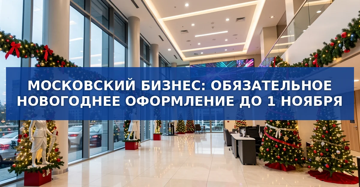 Московский бизнес обязан украсить помещения к Новому году до 1 ноября