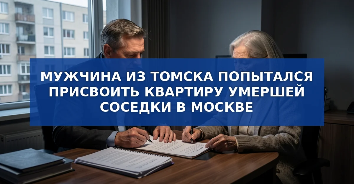 Томский мошенник пытался завладеть московской квартирой через двойника