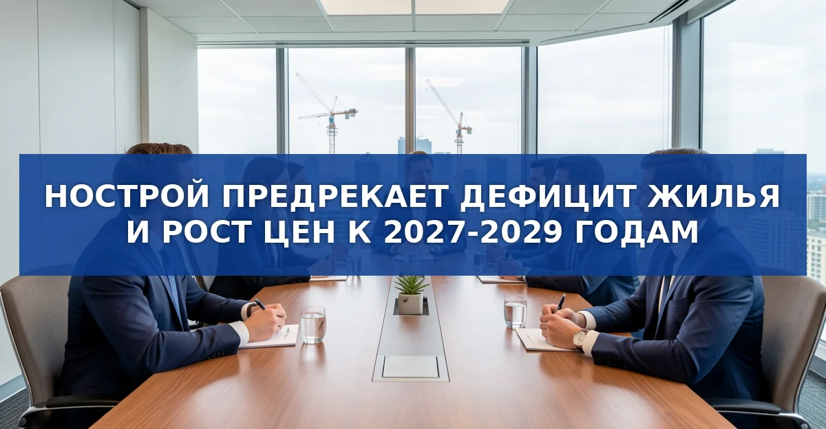 Нострой предупреждает о будущей нехватке жилья в России к 2029 году