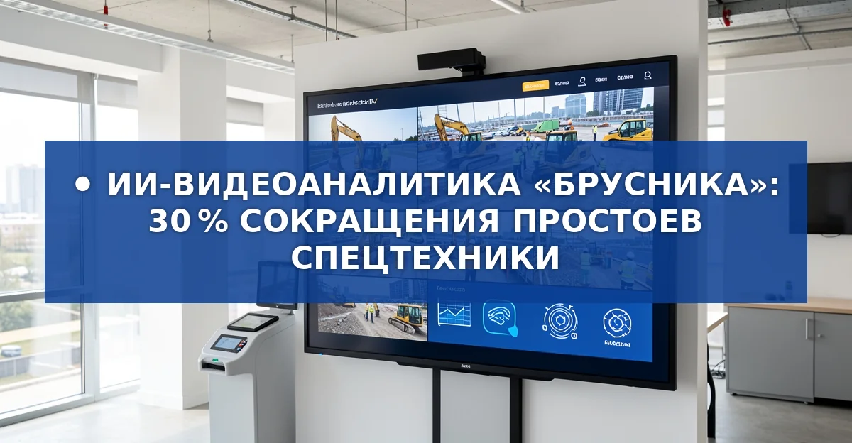 ИИ‑видеоаналитика «Брусника»: как система QMonitoring сократила простои техники