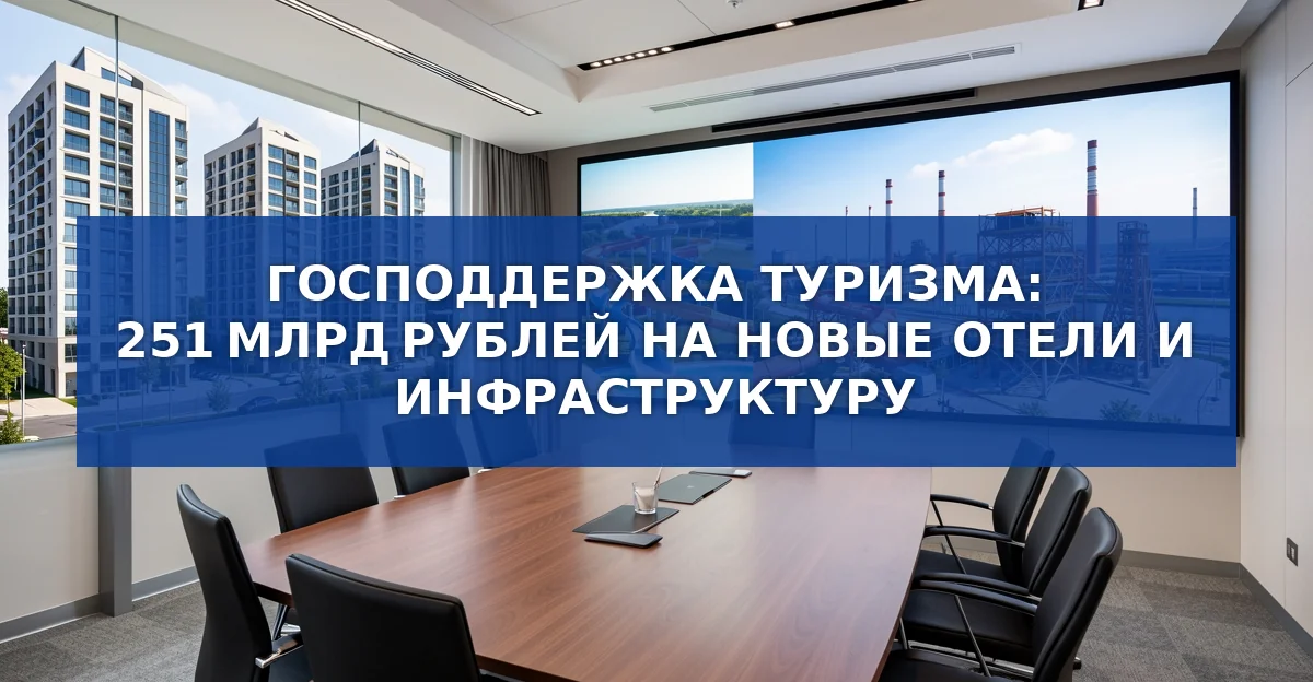 Госпрограмма поддержки туризма: 251 млрд рублей на новые отели, аквапарки и индустриальные парки