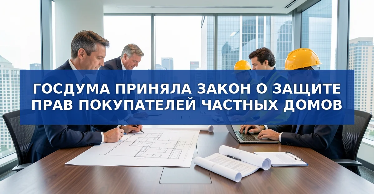 Госдума одобрила закон о защите прав владельцев частных домов