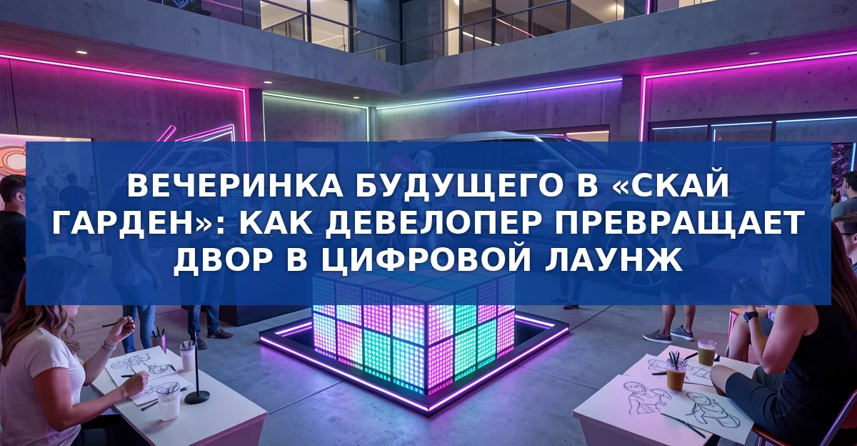 Обложка материала: Вечеринка будущего в Sky Garden: технологии, искусство и досуг 2030‑го года