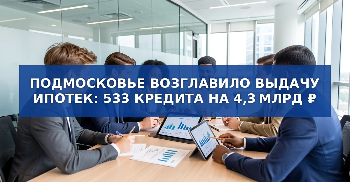 Подмосковье лидирует в выдаче ипотечных кредитов: рост на 49% в сентябре