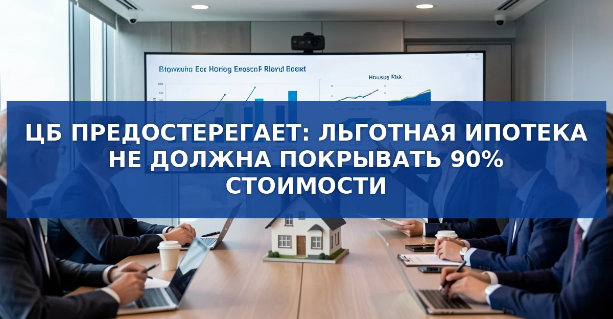 Центральный банк предостерегает от чрезмерного расширения льготной ипотеки