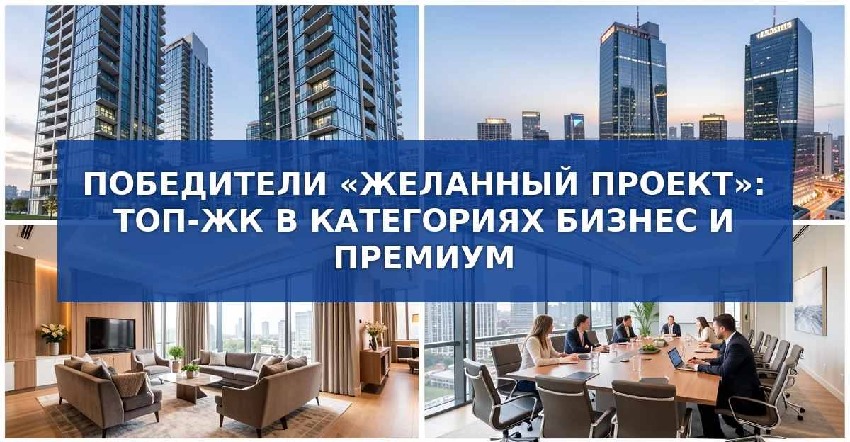 Победители номинации «Желанный проект»: кто вошёл в список лучших жилых комплексов