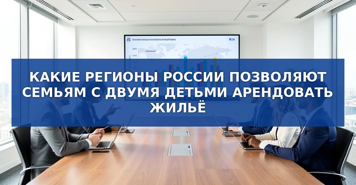 Доступность аренды жилья для семей с двумя детьми в регионах России: кто в выигрыше, а кто в проигрыше