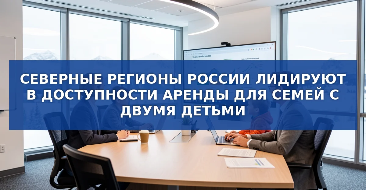 Обложка материала: Северные регионы России обеспечивают наибольшую доступность аренды для семей с двумя детьми