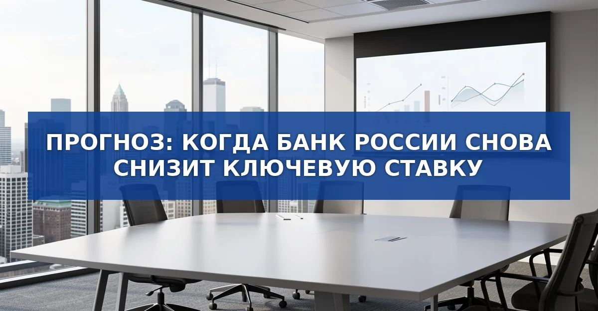 Обложка материала: Когда Банк России может снова снизить ключевую ставку: прогнозы экспертов