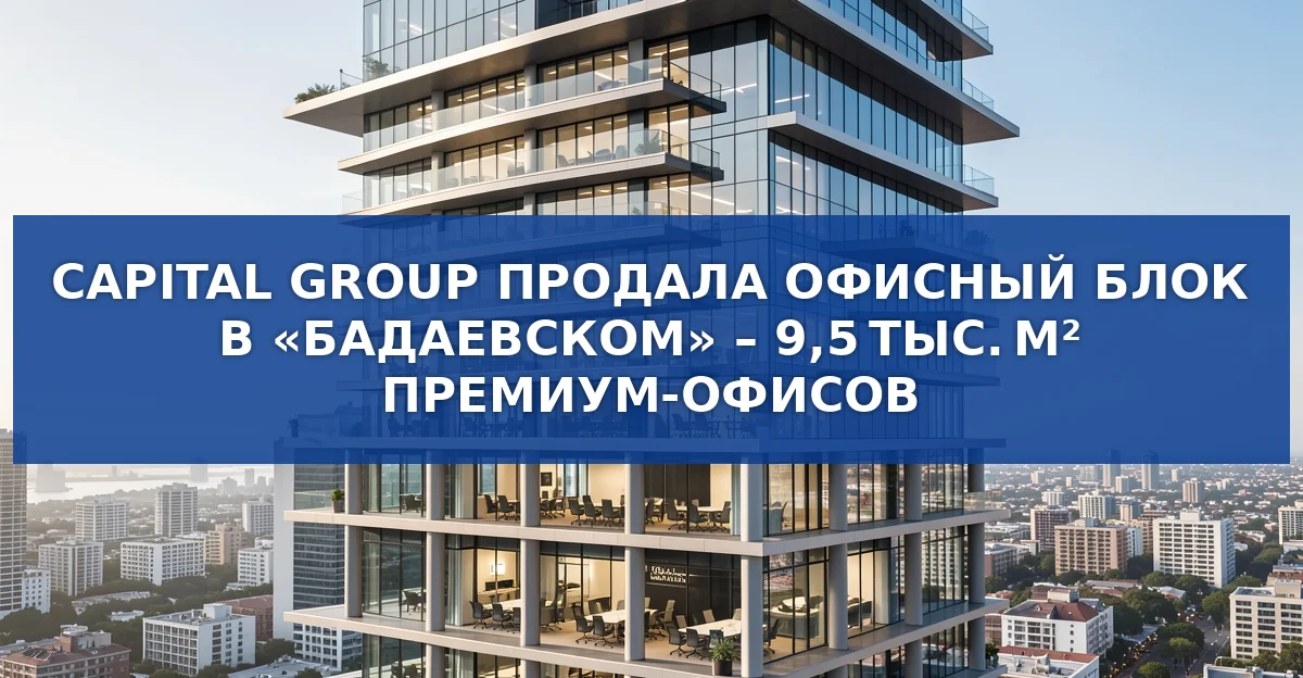 Обложка материала: Продажа 9 500 м² премиального офисного пространства в бизнес‑комплексе «Бадаевский»