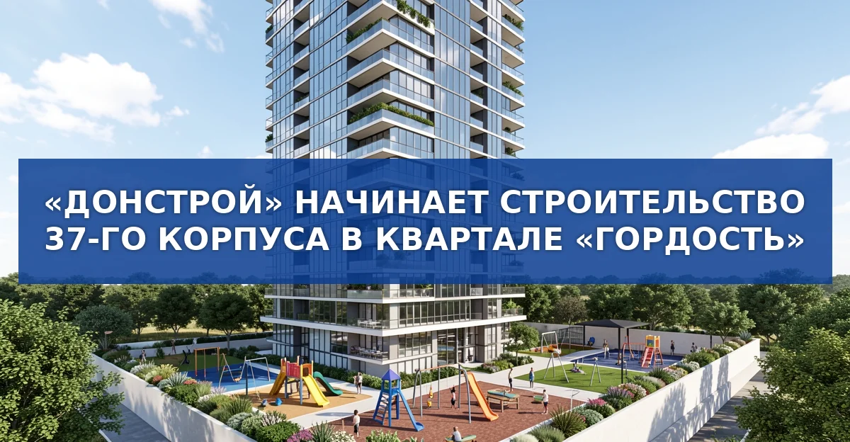 Обложка материала: Донстрой начинает возведение 37‑го корпуса в жилом комплексе «Символ» на Лефортове