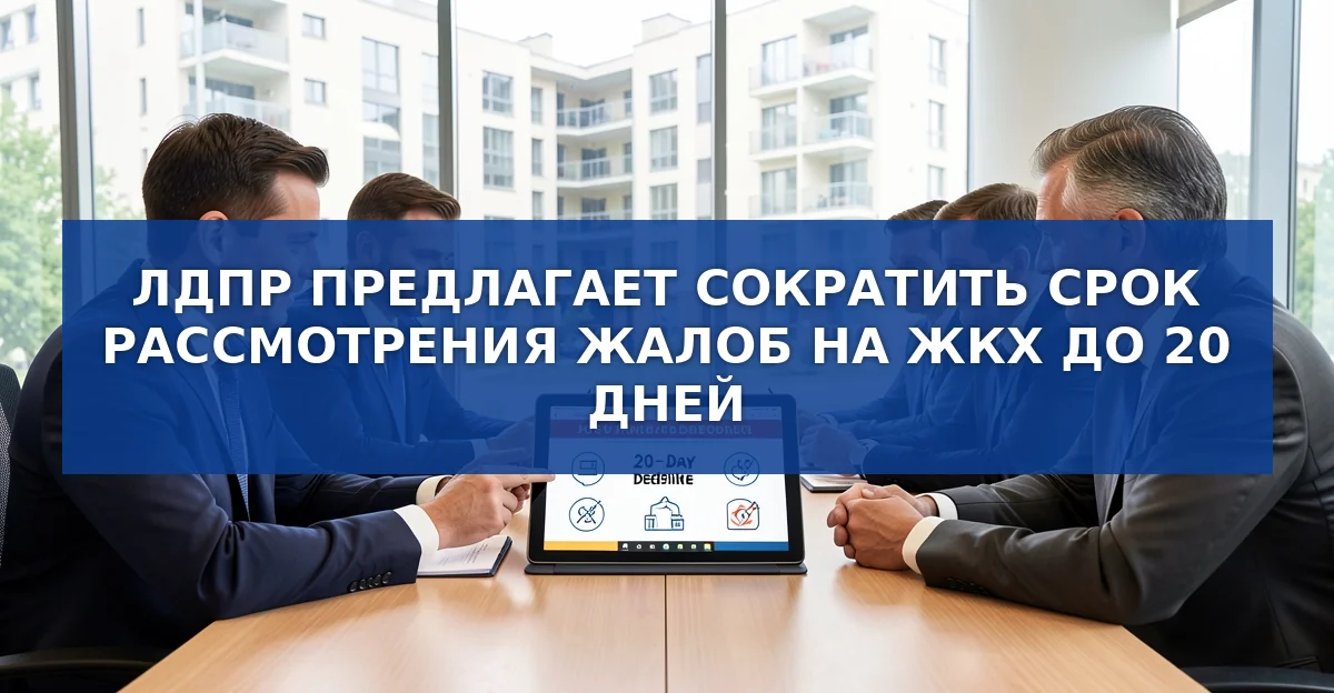 ЛДПР предлагает сократить срок рассмотрения жалоб в ЖКХ до 20 дней