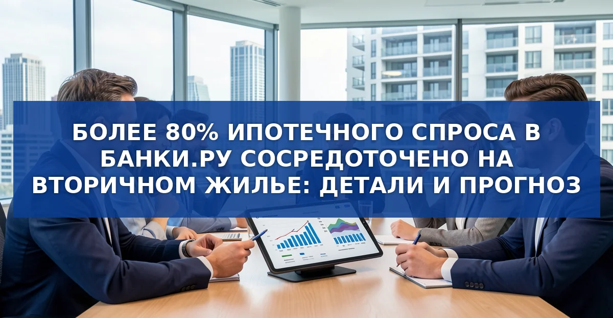 Ипотечный спрос в России: вторичное жильё лидирует, ставки стабилизируются около 19 %
