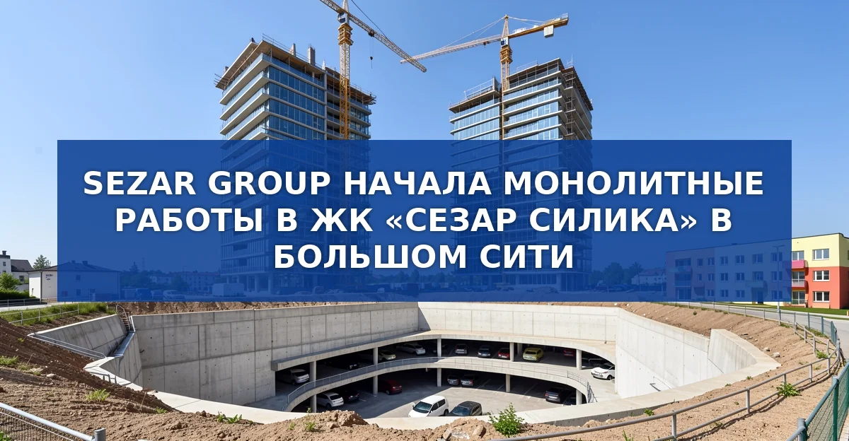 Монолитные работы в ЖК «Сезар Силика»: старт первой очереди и планы до 2030 года