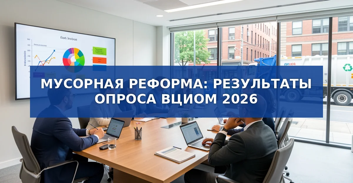 Мусорная реформа в России: что показывают результаты опроса ВЦИОМ
