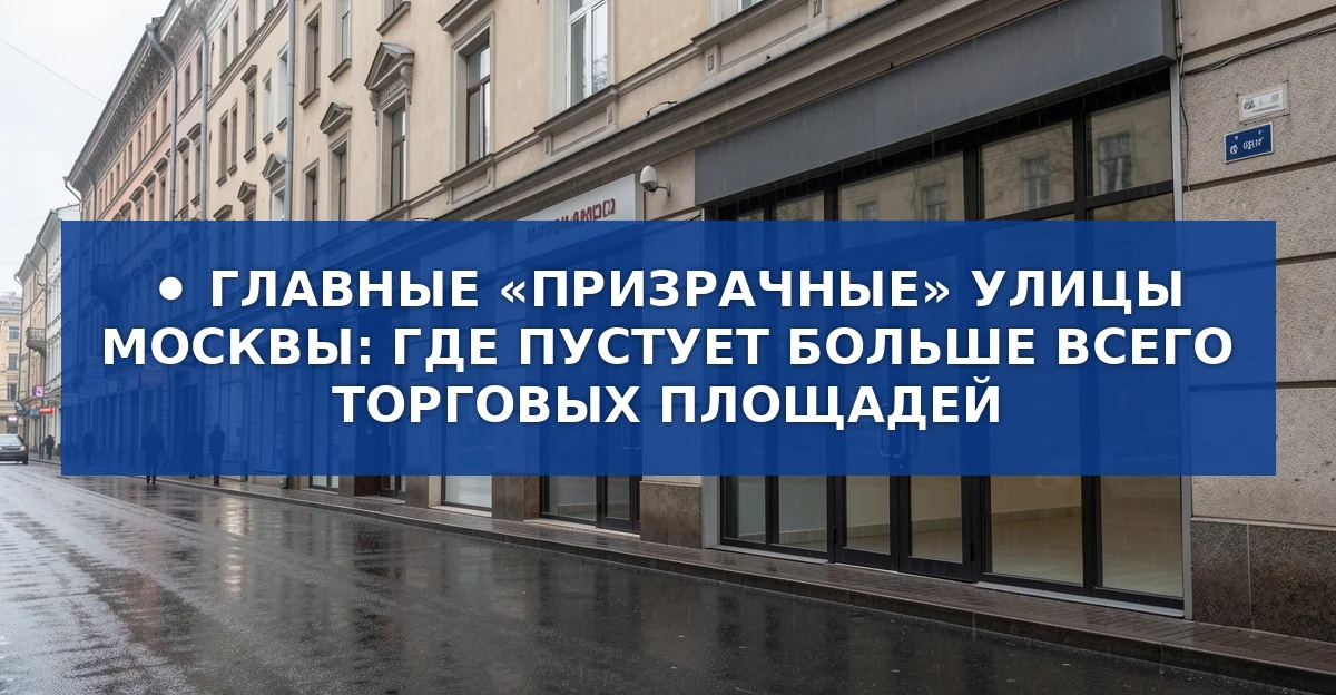 Пустующие торговые площади в центре Москвы: где и почему они остаются вакантными