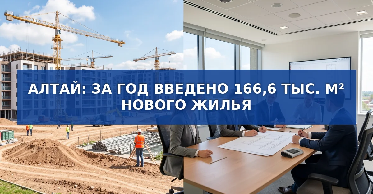 Новый жилой фонд Алтайского края: 166,6 тыс. м² жилья и планы на будущее