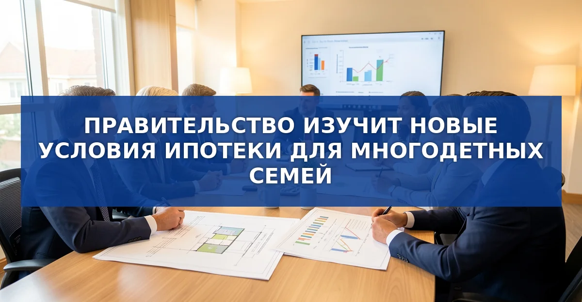 Новые условия ипотеки для многодетных семей: что изменит правительство