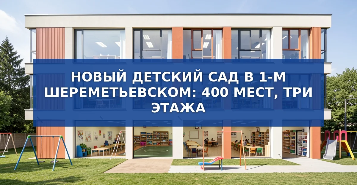 В Химках построят современный детский сад на 400 мест: три этажа и продуманный дизайн