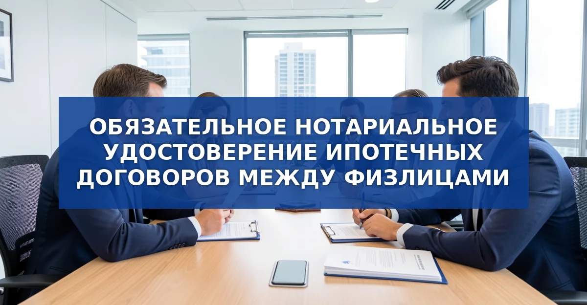 Нотариальное удостоверение обязательным для частных ипотек: новые правила