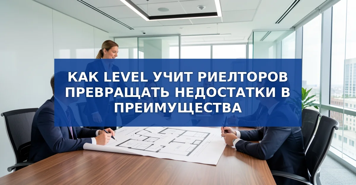 Как превратить недостатки проекта в продающие преимущества: методика Level для риелторов
