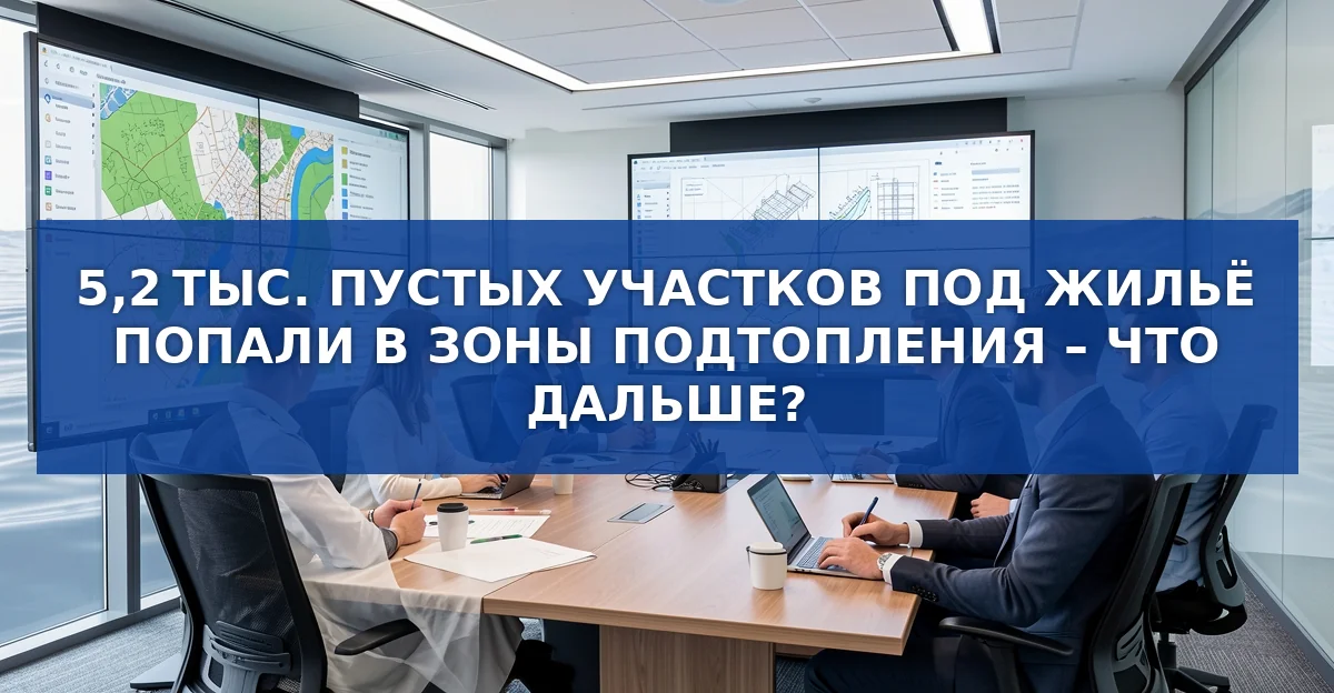 Пять тысяч пустых участков под жильё попали в зоны подтопления: как меняется законодательство