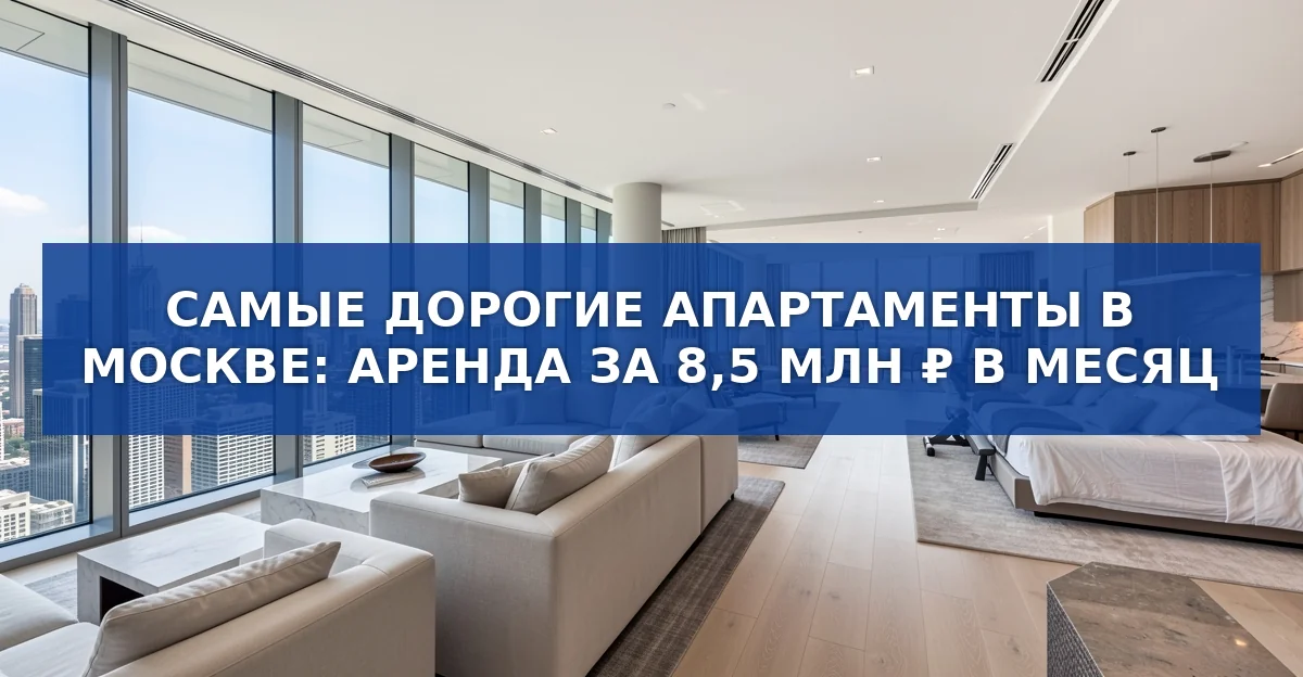 Самые дорогие апартаменты в Москве: аренда за 8,5 млн ₽ в месяц