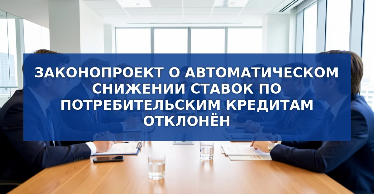 Отказ от проекта автоматического снижения ставок по потребительским кредитам: что это значит для банков и заемщиков
