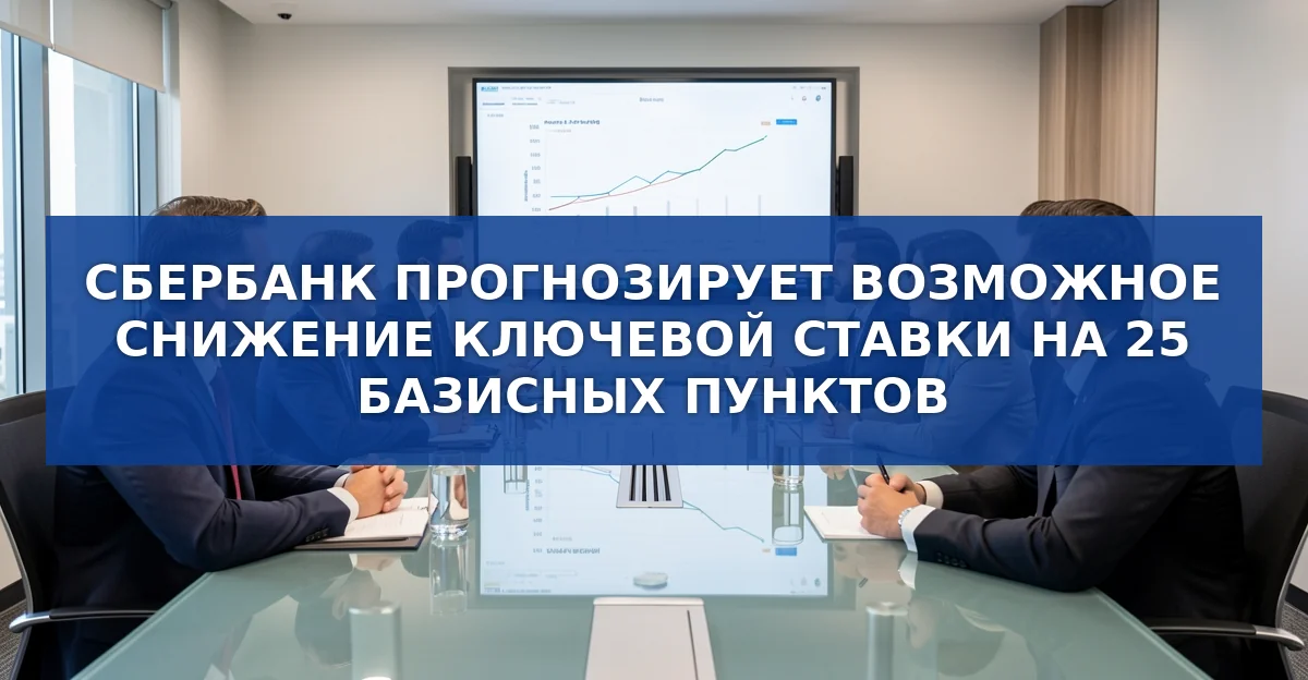 Сбербанк прогнозирует возможное снижение ключевой ставки в декабре