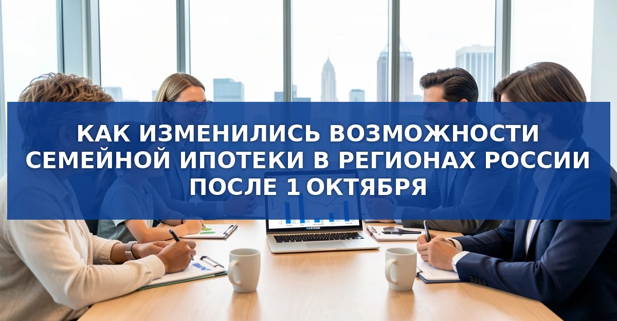 Обновлённые условия семейной ипотеки: как изменились возможности в регионах России