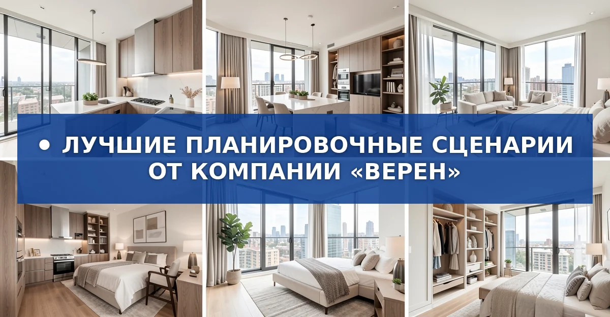 Лучшие планировочные решения от компании Верен: как выбрать идеальный сценарий жизни