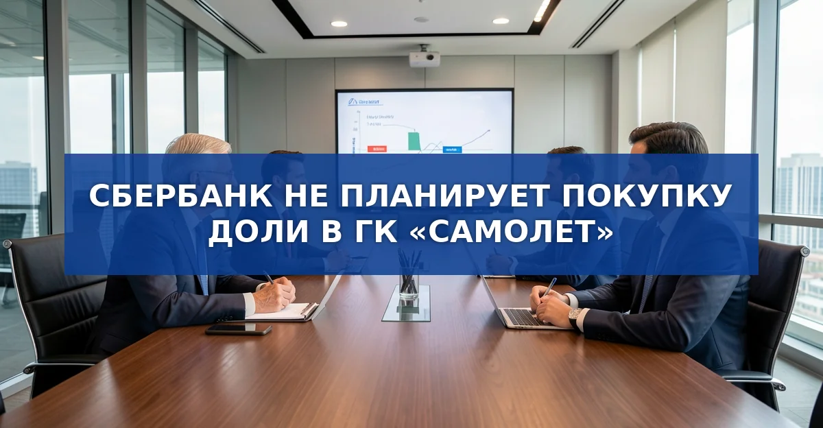 Сбербанк опроверг слухи о покупке доли в ГК «Самолет»: цель – реструктуризация долга