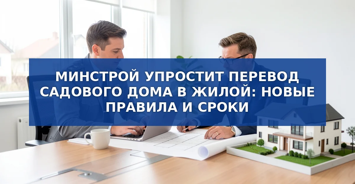 Упрощение перевода садового дома в жилой: новые правила и их влияние