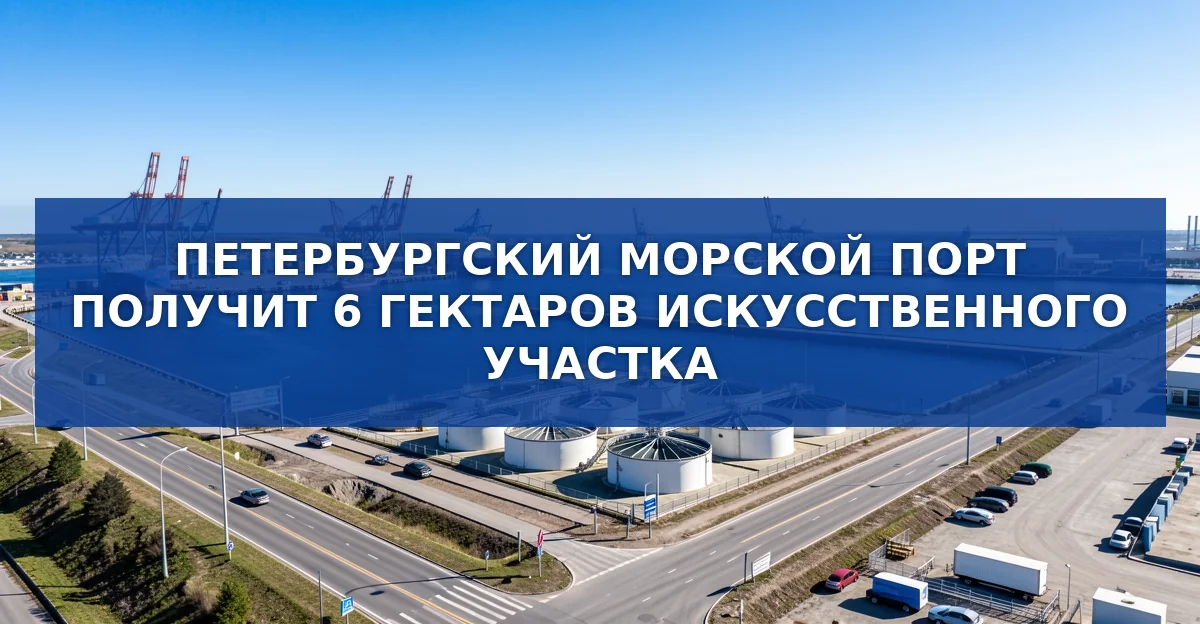Шесть гектаров нового искусственного участка в Угольной гавани: расширение порта Санкт‑Петербурга
