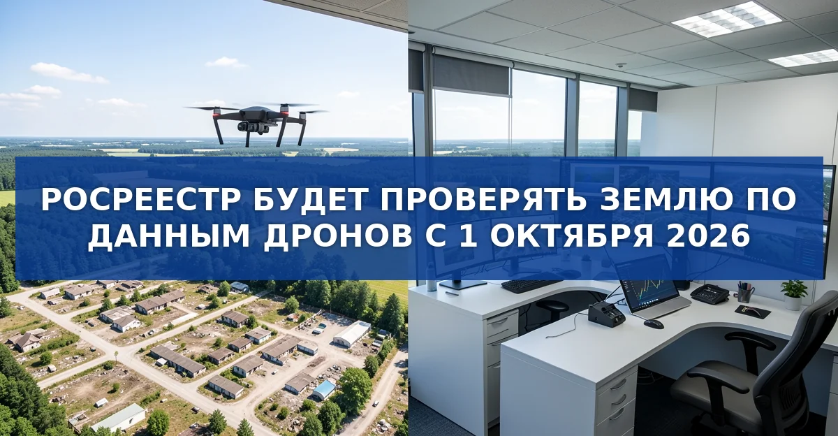 Дроны в службе Росреестра: как будет проверяться земля с 2026 года