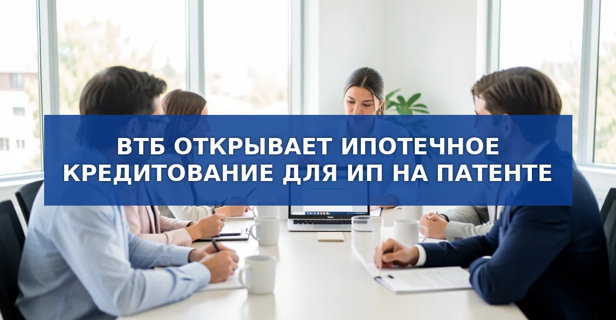 ВТБ открывает ипотеку для ИП на патентной системе налогообложения