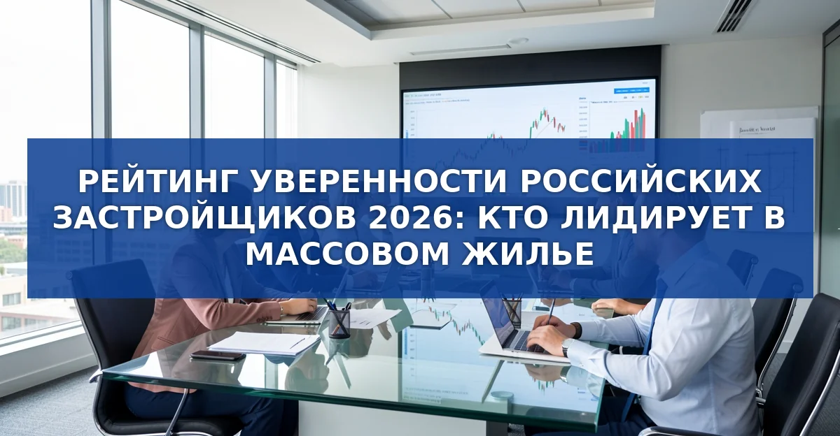 Рейтинг уверенности застройщиков 2026: что показывает финансовый анализ отрасли