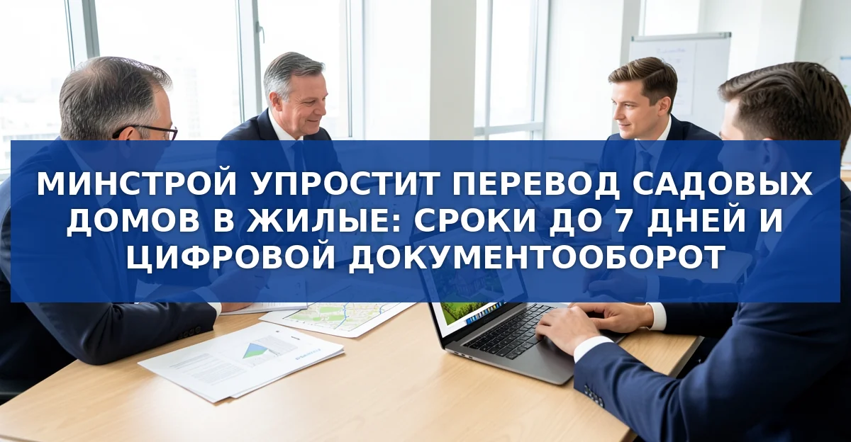 Упрощённый перевод садовых домов в жилые: новые правила Минстроя