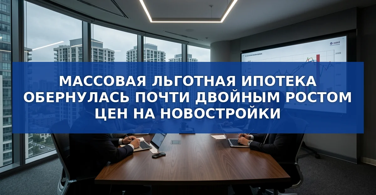 Массовая льготная ипотека не спасает рынок: цены на новостройки почти удвоились
