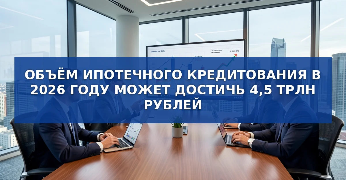 Прогноз ипотечного рынка России на 2026 год: объём кредитования достигнет 4,5 трлн рублей