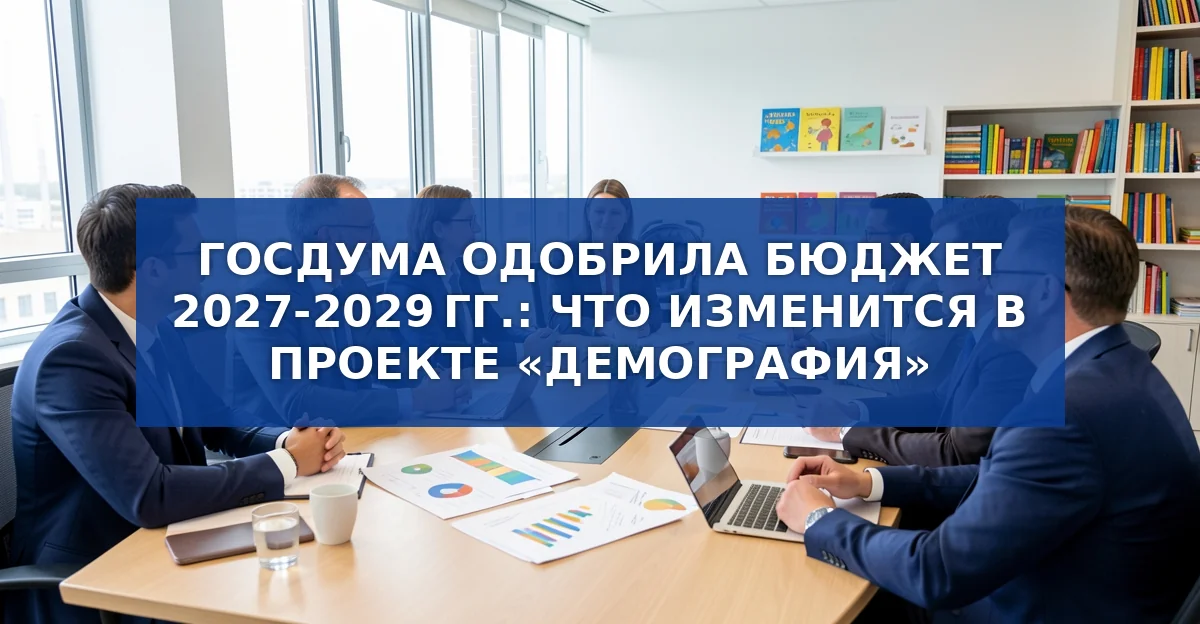 Госдума одобрила первый чтение бюджета 2027‑2029: приоритет демографии