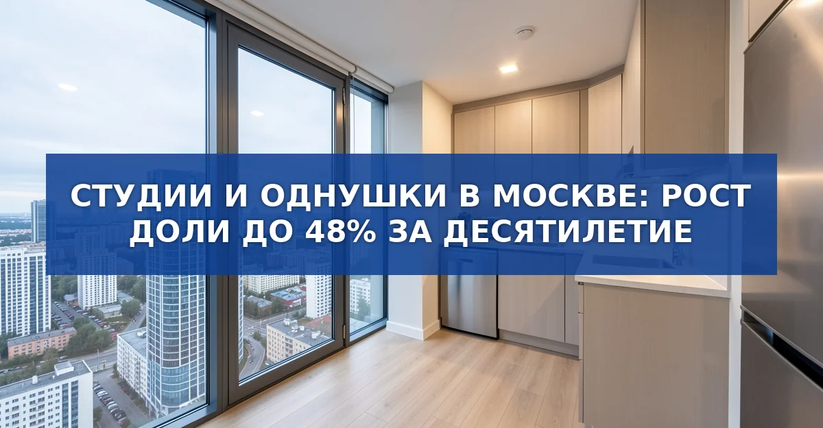 Рост популярности студий и однушек в новостройках Москвы: цифры, причины и прогноз до 2031 года