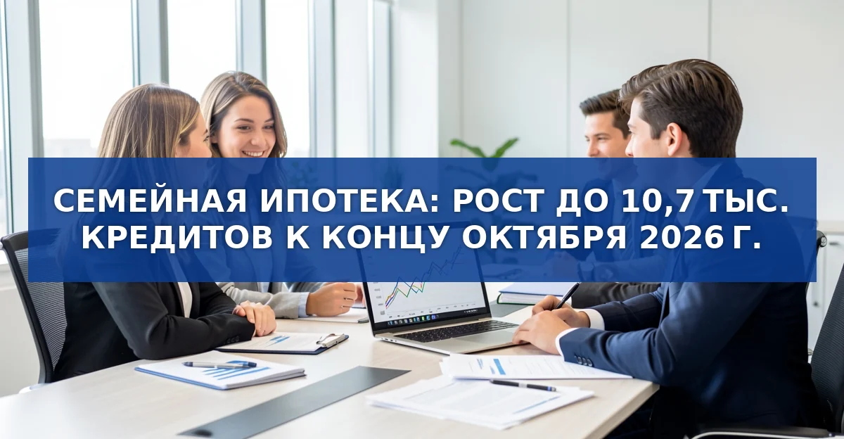 Семейная ипотека набирает обороты: к концу октября ожидается более 10 000 кредитов