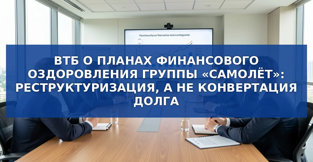 ВТБ о планах реструктуризации долга группы «Самолёт» и новых регулятивных ограничениях