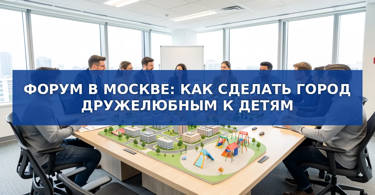 Форум в Москве: как создать городскую среду, дружелюбную к детям