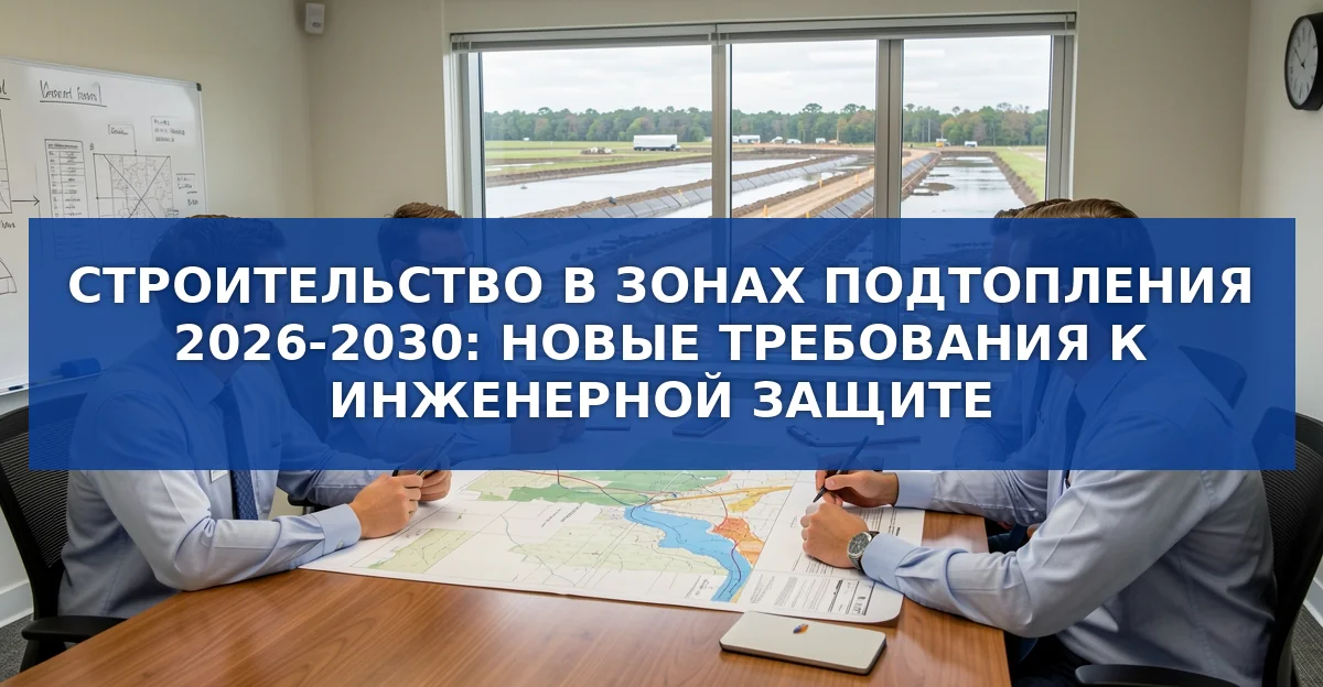 Новые правила строительства в зонах подтопления и затопления на 2026‑2030 годы