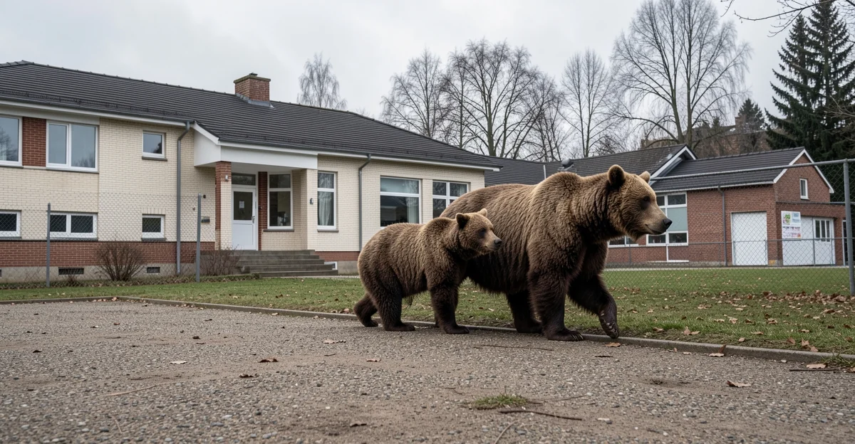 Медведя заметили у школы и детского сада в Петропавловске-Камчатском